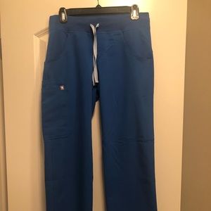 FIGS scrub pants. Royal blue